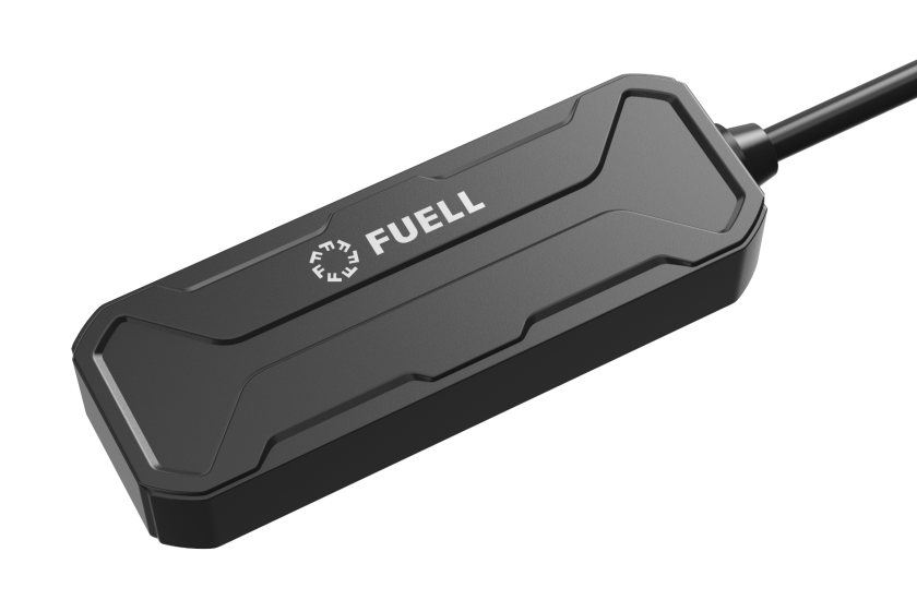 Closer view of GPS tracker for Flluid ebike by Fuell